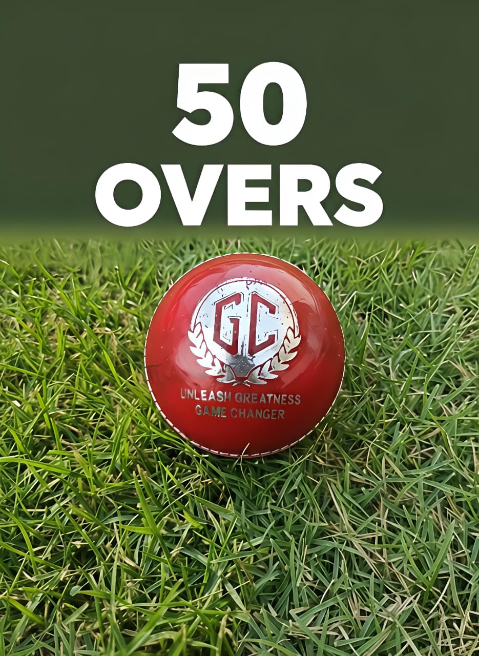 GC 50 OVER CRICKET BALL (RED)