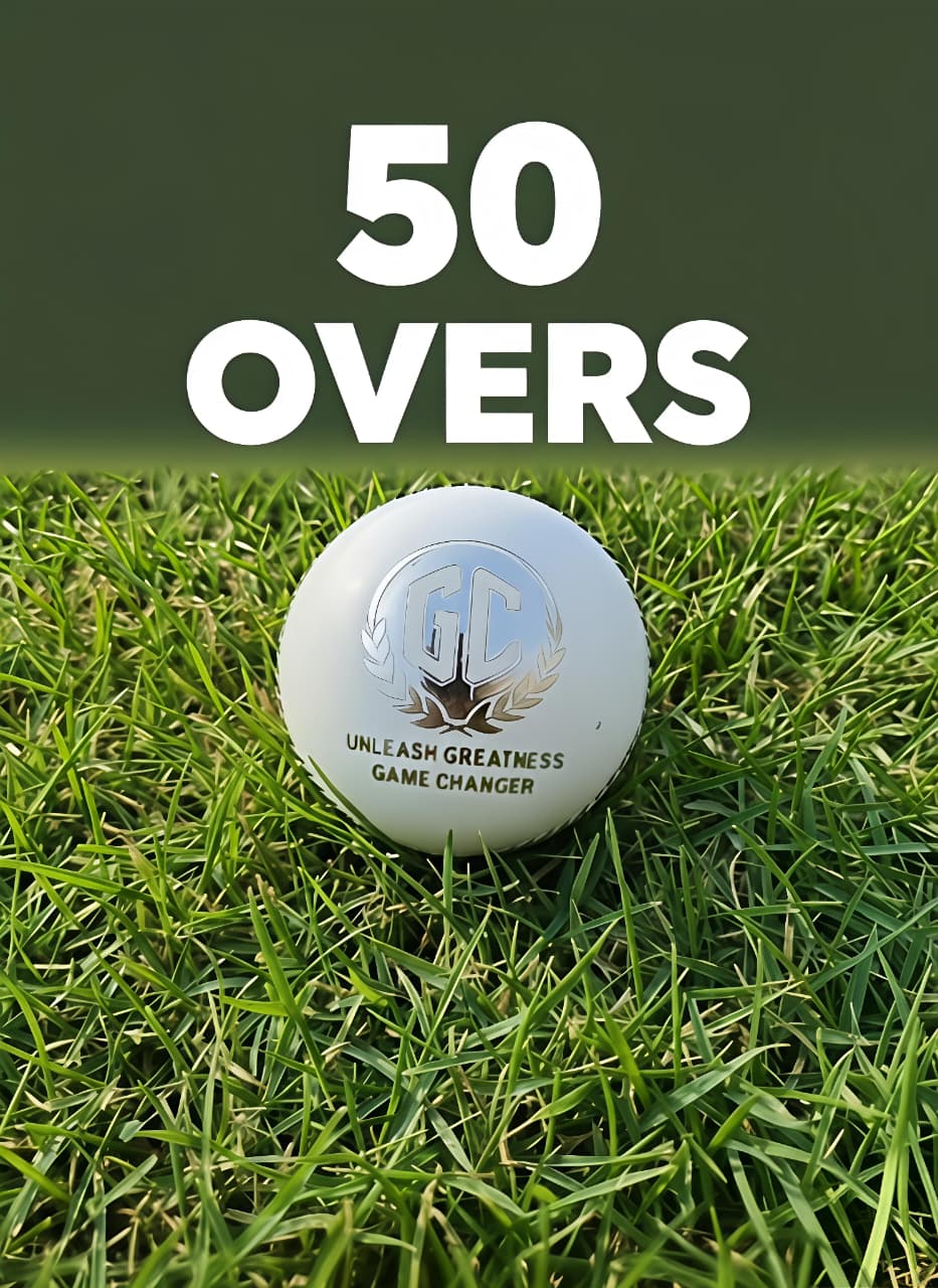 GC 50 OVER CRICKET BALL (RED)